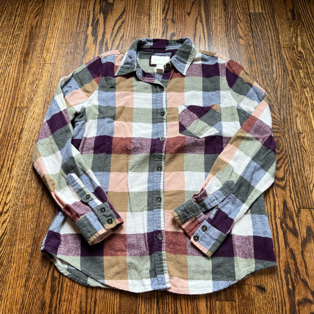 Forever 21 Plaid Button Down Medium
